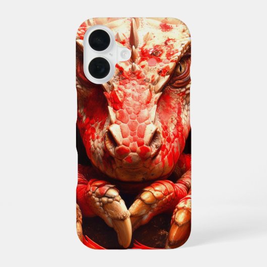 Rode Draken Hoesje iPhone 16 Hoesje (Achterkant)