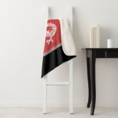 rode drakendeken sherpa deken (In situ)