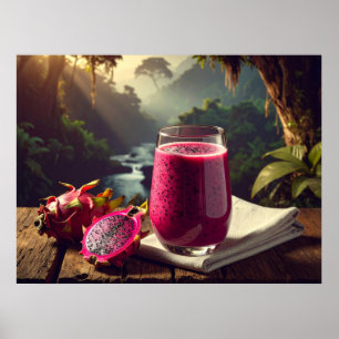 RODE DRAKENFRUIT (Venus Pitahaya) - EXOTISCHE VRUC Poster