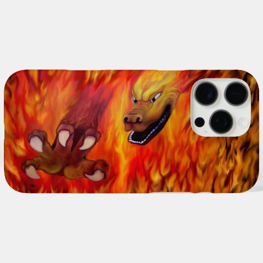 Rode Drakenklauw Case-Mate iPhone Case (Achterkant (horizontaal))