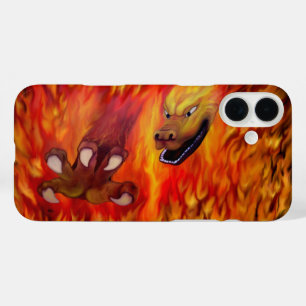 Rode Drakenklauw iPhone 16 Plus Hoesje