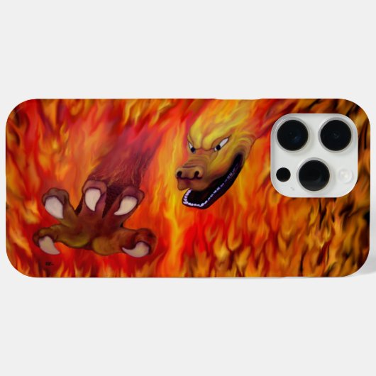 Rode Drakenklauw Case-Mate iPhone Case (Achterkant (horizontaal))