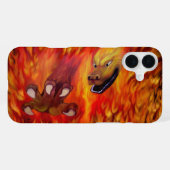 Rode Drakenklauw iPhone Hoesje (Achterkant horizontaal)