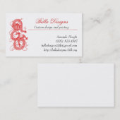 Rode drakenVisitekaartjes Visitekaartje (Voorkant / Achterkant)