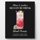 Rode drank• PERSONALISEER deze Signature-drank Fotoplaat (Voorkant)