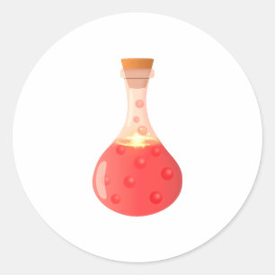 rode drank ronde sticker