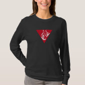 Rode Driehoek Gaza Palestina T-shirt (Voorkant)