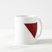 rode driehoek Keffiyeh Palestine verzetssymbool Koffiemok (Voorkant rechts)