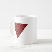 rode driehoek Keffiyeh Palestine verzetssymbool Koffiemok (Voorkant links)