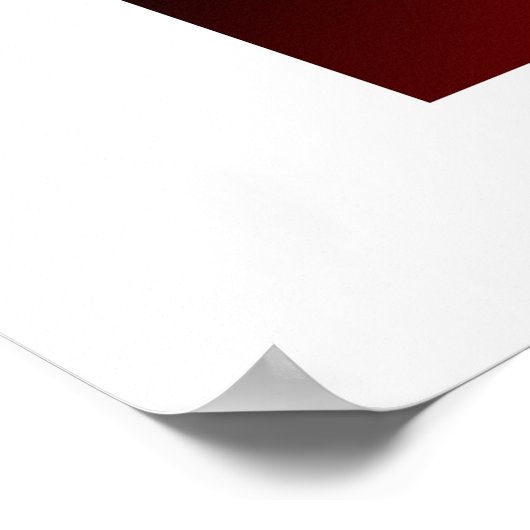 Rode driehoek poster (Hoek)