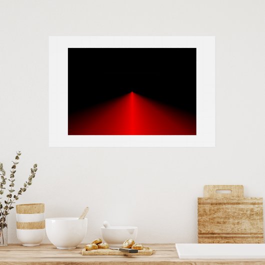 Rode driehoek poster (Keuken)