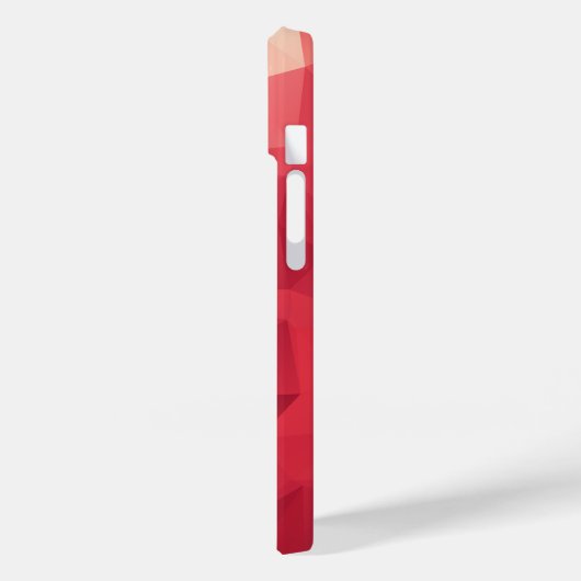 Rode driehoekige Abstracte geometrische patronen Case-Mate iPhone Case (Achterkant / Links)