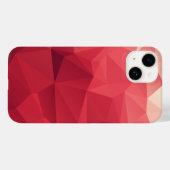 Rode driehoekige Abstracte geometrische patronen Case-Mate iPhone Hoesje (Back (Horizontal))