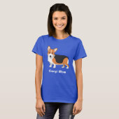 Rode driekleur Pembroke Welsh Corgi Moeder T-shirt (Voorkant volledig)