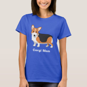Rode driekleur Pembroke Welsh Corgi Moeder T-shirt