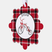 Rode driewieler peuter Kinder - Cadeau Label - Ornament Kaart (Links)