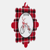 Rode driewieler peuter Kinder - Cadeau Label - Ornament Kaart (Rechts)