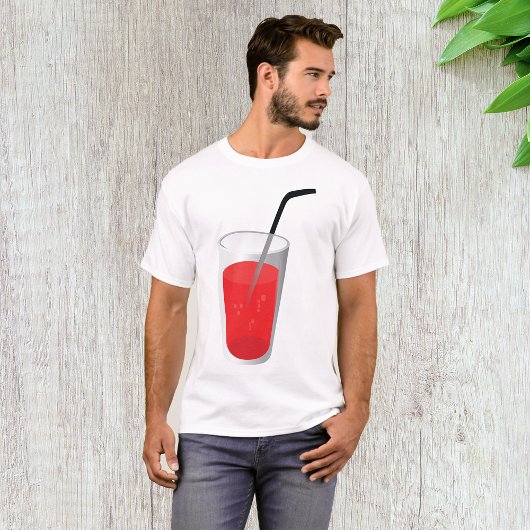 Rode Drink Mannen T-shirt