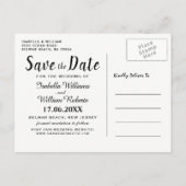 Rode Drink Ocean Beach Bewaar de datum Aankondigingskaart (Achterkant)