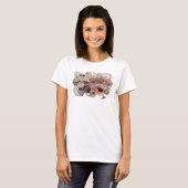 Rode DRINK WITH ME Grafische T-shirt (Voorkant volledig)
