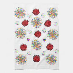 Rode dropvork keukenhanddoek