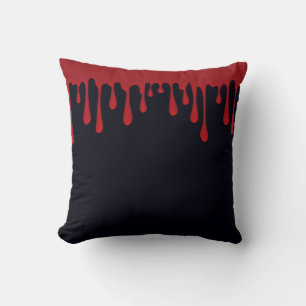 Rode druipende bloed druppels Halloween kussenhoes Kussen