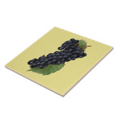 Rode druiven Botanisch ~Keuken~Elke kleurenachterg Tegeltje (Zijkant)