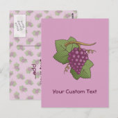 Rode druiven briefkaart (Voorkant / Achterkant)