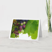Rode druiven Groene bladeren Kaart (Voorkant)