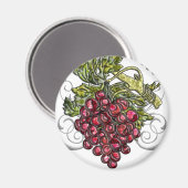 Rode druiven magneet (Voorkant / Achterkant)