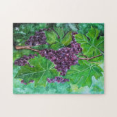Rode druiven op een Augustusrank door Alfred Fox Legpuzzel (Horizontaal)