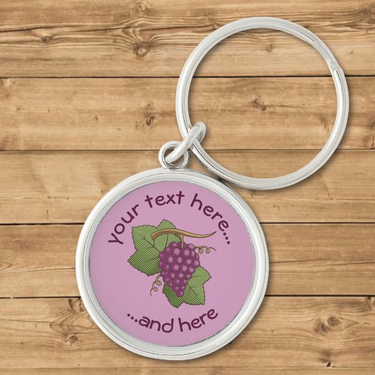 Rode druiven sleutelhanger