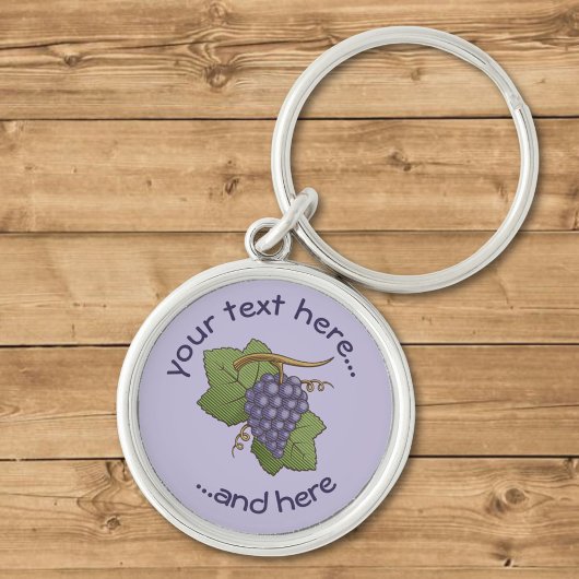 Rode druiven sleutelhanger