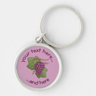 Rode druiven sleutelhanger