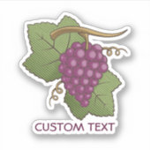 Rode druiven sticker (Voorkant)