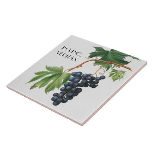 Rode druiven tegeltje (Zijkant)