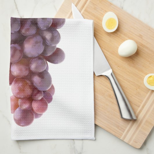 Rode druiven theedoek (Quarter Fold)
