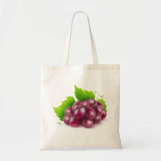 Rode druiven tote bag (Voorkant)