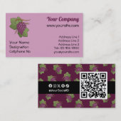 Rode druiven visitekaartje (Voorkant / Achterkant)