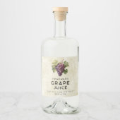 rode druivensap zelfgemaakt recept likeurfles etiket (Voorkant)