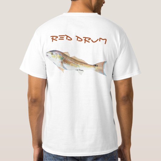 Rode drum t-shirt (Achterkant)