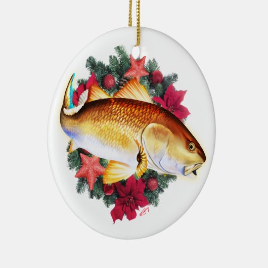 Rode Drummer Kerstmis Keramisch Ornament (Rechts)