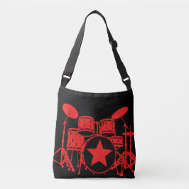 Rode drums crossbody tas