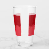 Rode Druppel Pint Glass Cup Glas (Links)