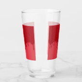 Rode Druppel Pint Glass Cup Glas (Rechts)