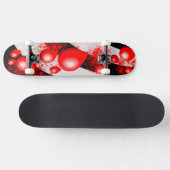 Rode druppels – Abstract skateboardontwerp Persoonlijk Skateboard (Horizontaal)
