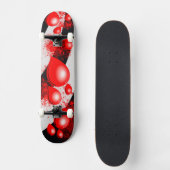 Rode druppels – Abstract skateboardontwerp Persoonlijk Skateboard (Voorkant)