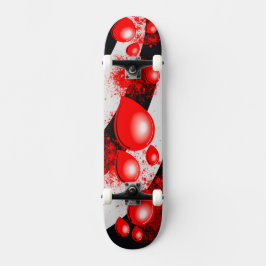 Rode druppels – Abstract skateboardontwerp Persoonlijk Skateboard