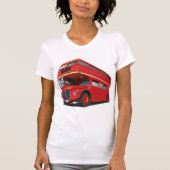 Rode dubbeldekkerbus klassiek Londens openbaar ver T-shirt (Voorkant)