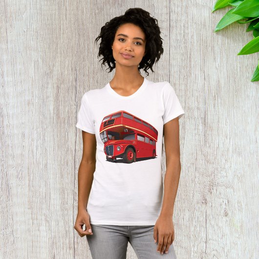 Rode dubbeldekkerbus klassiek Londens openbaar ver T-shirt